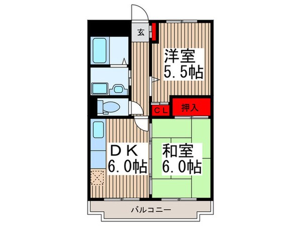 ルミエ－ル清水の物件間取画像